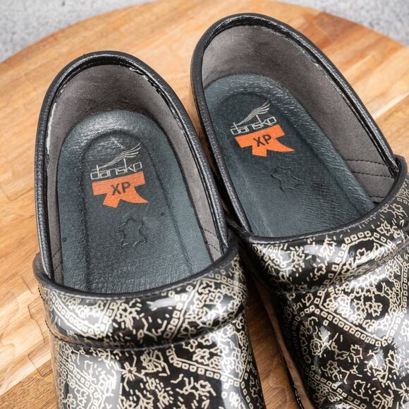 Dansko Women's Professional Metallic Floral Clog Size 40 Nursing US 9.5-10 - Picture 5 of 7